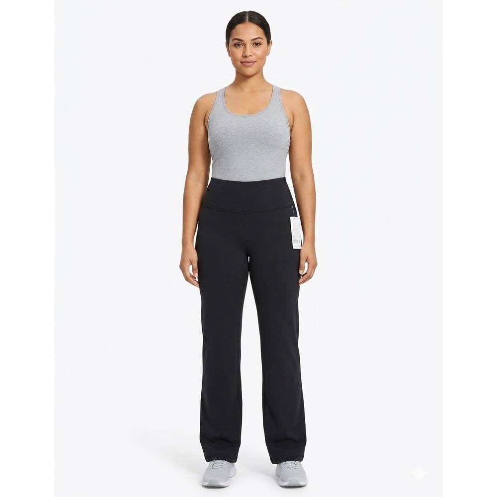 yogalicious‎ polarlux everyday straight Leg pant Fleece Incide  black XS